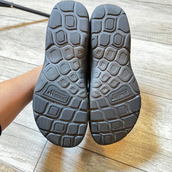 Merrell Leather Clogs Comfort Slip On Shoes Everyday Walking Black sz 8 - Picture 3 of 8